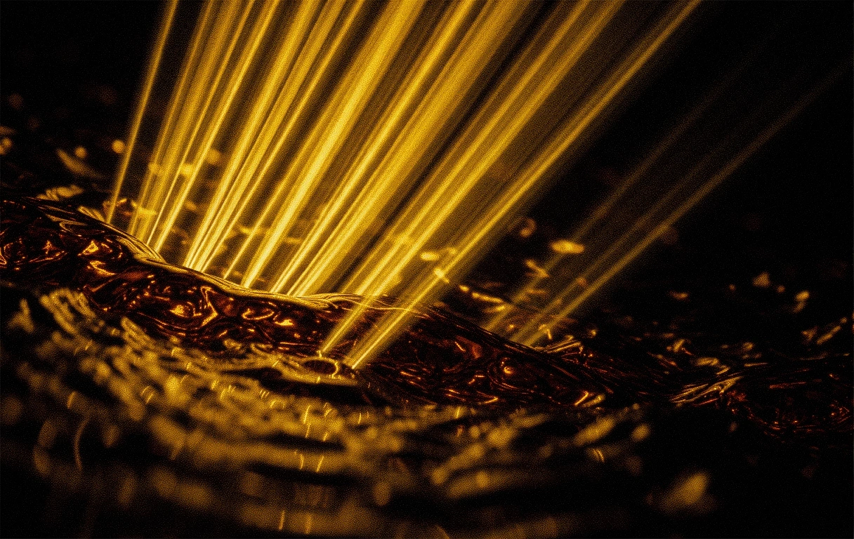 Textura de luz ámbar